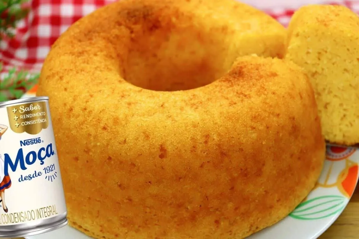 Como fazer bolo moça de milho bem molhadinho e fácil de prep