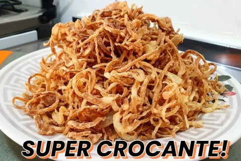 Como fazer cebola crispy sequinha e crocante igual de hambur