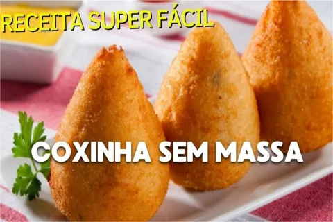 Como fazer coxinha sem massa que fica sequinha por fora e su