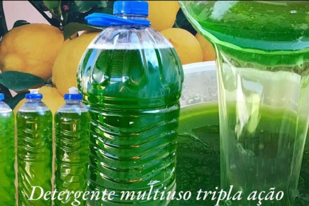 Como fazer detergente multiuso caseiro: rende muito e tira a