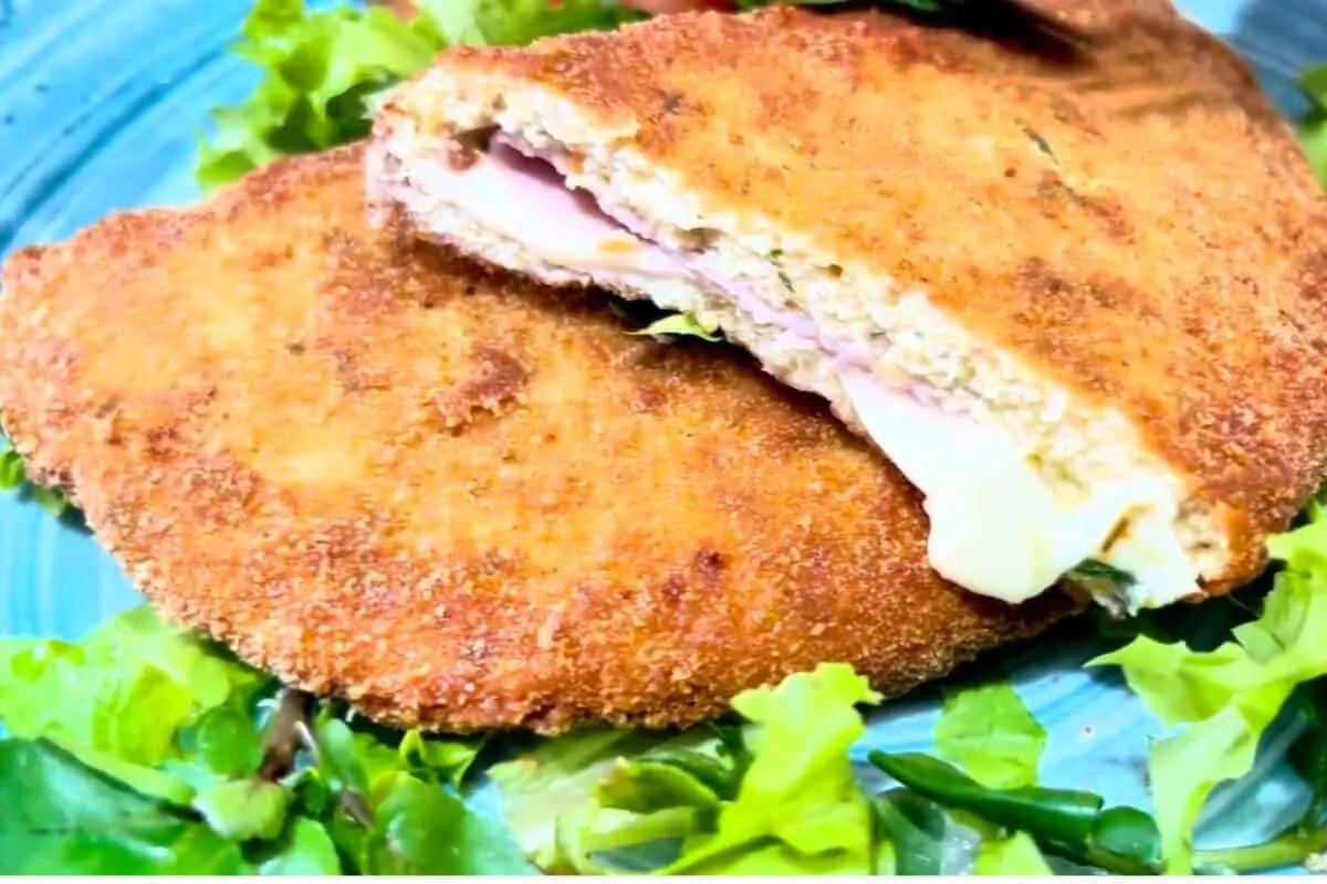 Como fazer empanado de frango com presunto e queijo uma rece