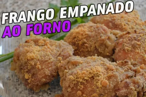 Como fazer frango empanado no forno: muito gostoso e fácil d