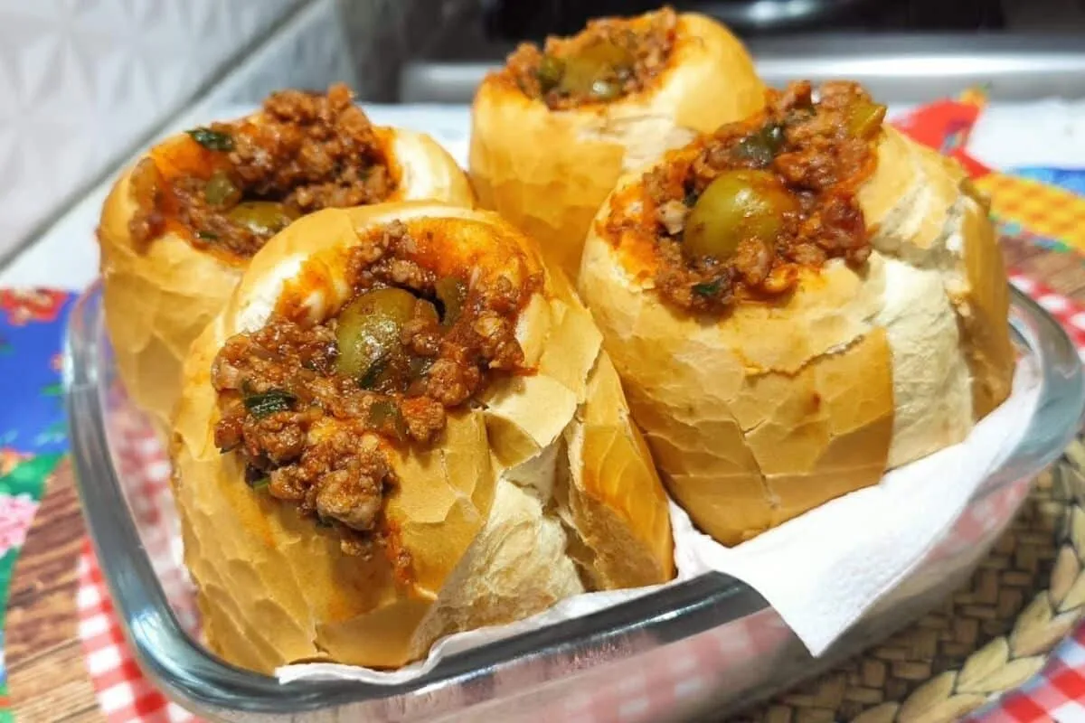 Como fazer lanche buraco quente com pão francês cheio de sab