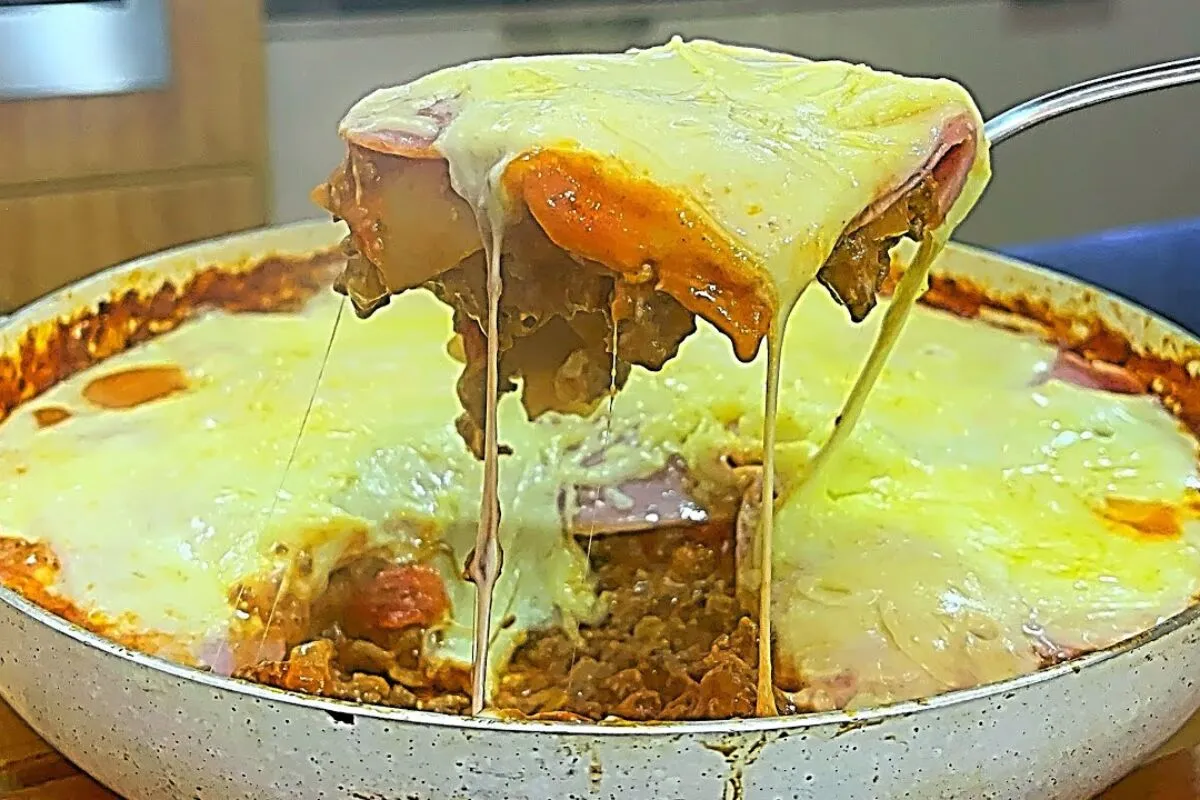 Como fazer lasanha de frigideira super rápida de fazer e gos