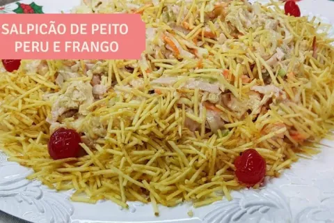 Como fazer salpicão de peito de peru para acompanhar o churr