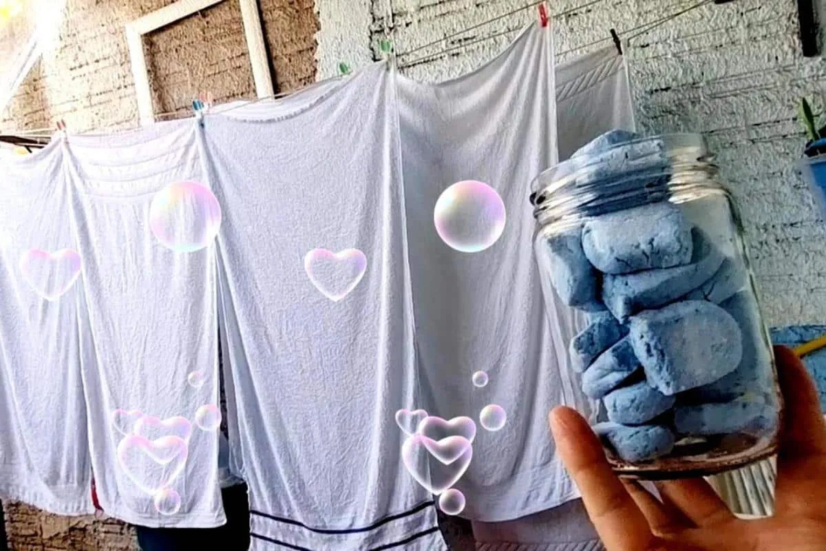 Como fazer uma pastilha branqueadora de roupas que tira toda