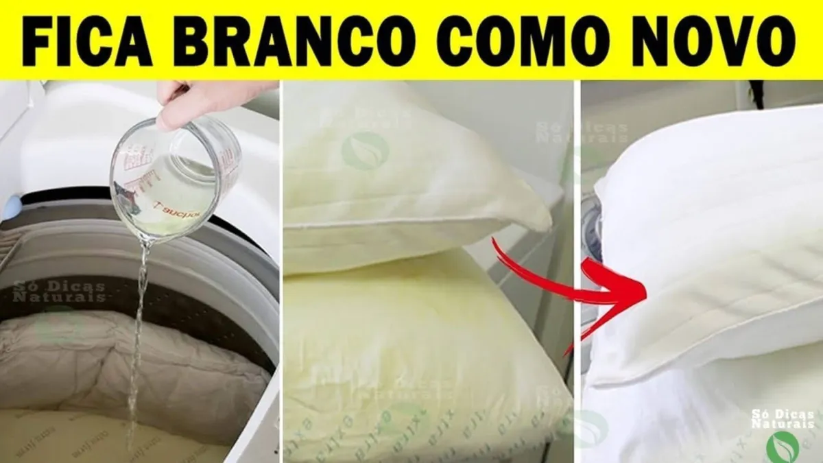 Como lavar travesseiro manchado e encardido na máquina de la