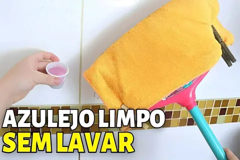 Como limpar azulejo encardido sem gastar água usando com ape
