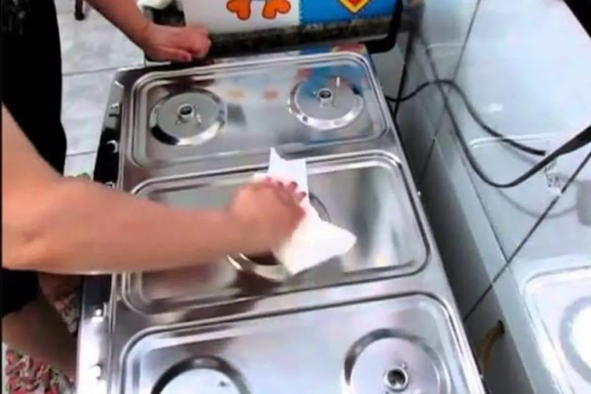 Como limpar fogão depois do almoço e deixar tudo brilhando r