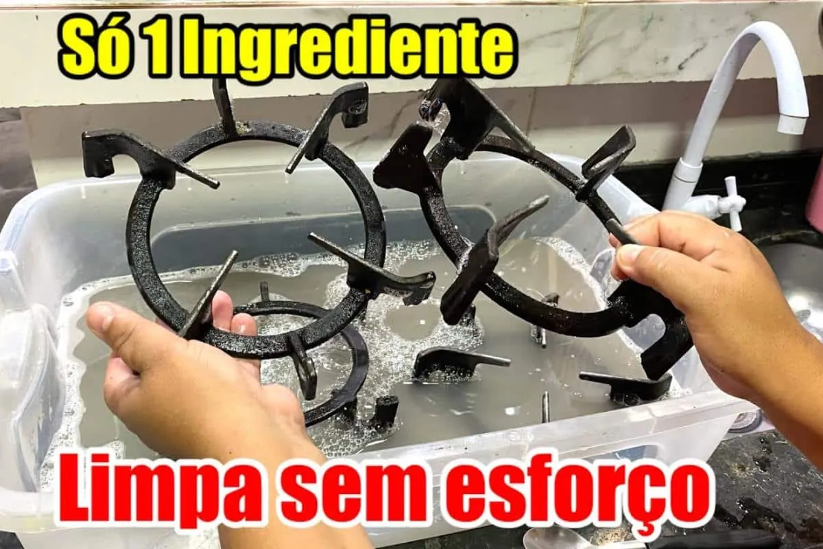 Como limpar grades do fogão: misturinha caseira que derrete