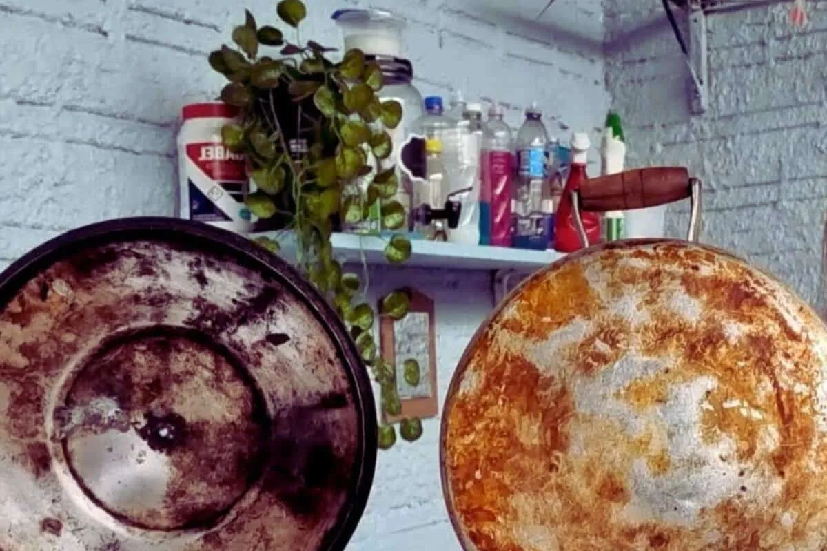 Como limpar panela engordurada: misturinha com bicarbonato q