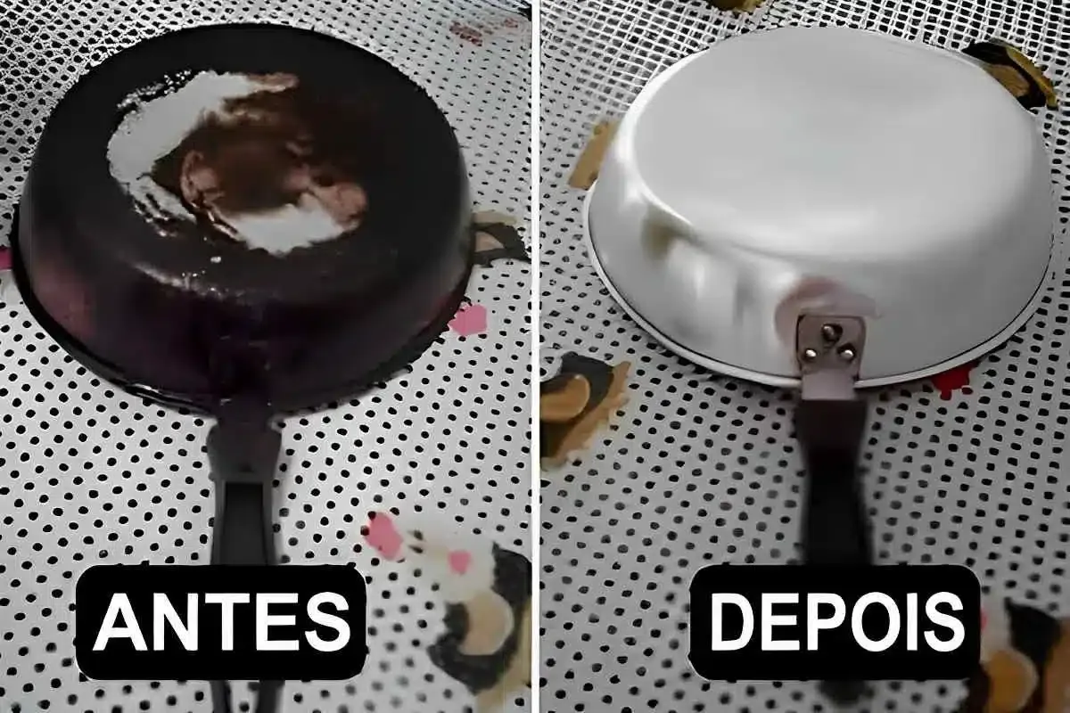 Como limpar panela queimada com aquela crosta preta de gordu