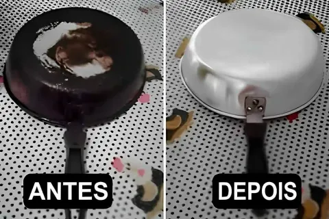 Como limpar panela queimada com aquela crosta preta de gordu