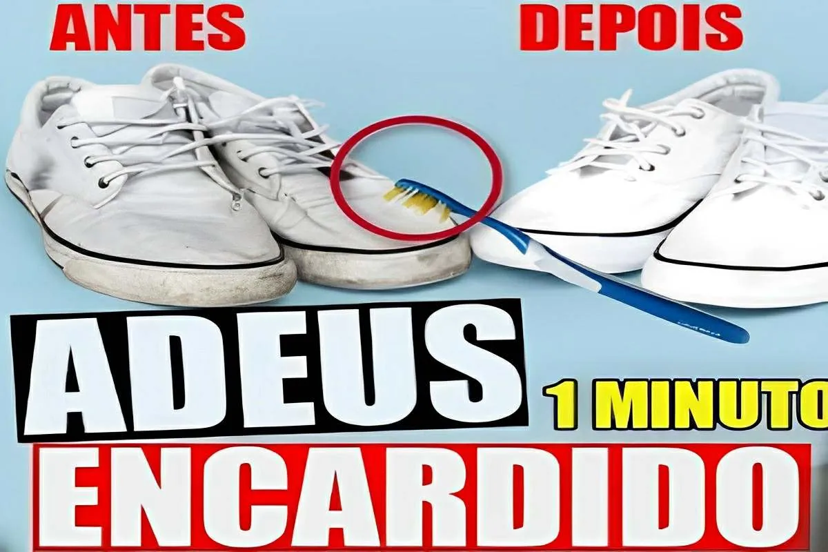 Como limpar tênis branco encardido com apenas 2 ingredientes