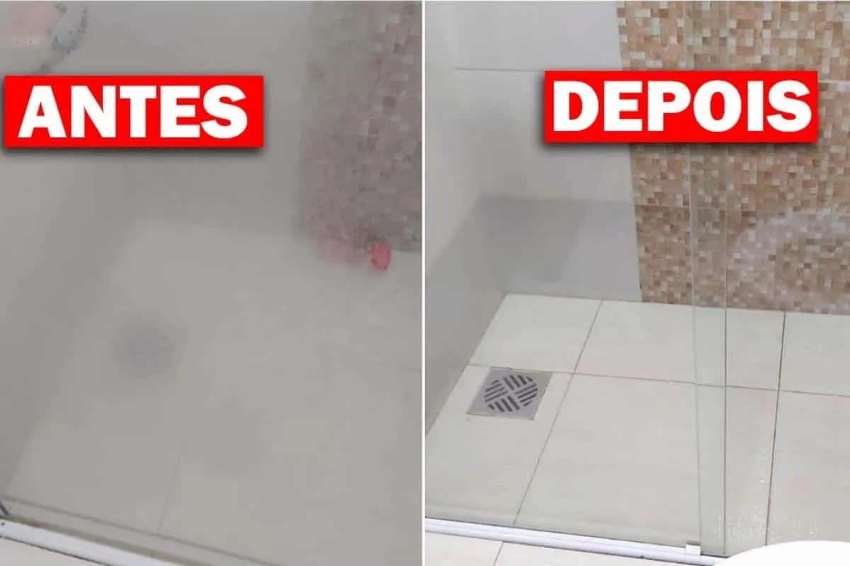 Como limpar vidro do box manchado: fica transparente sem mui