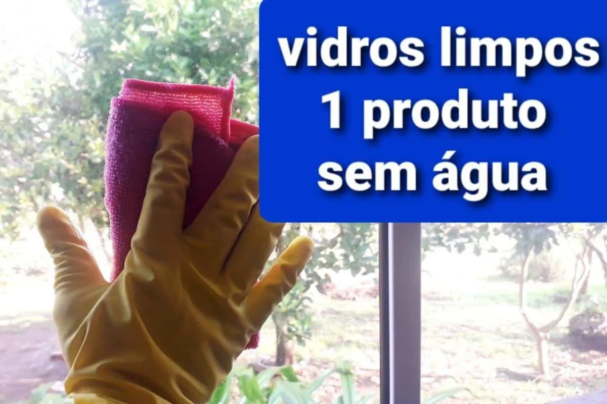 Como limpar vidros sem precisar jogar água de um jeito que l