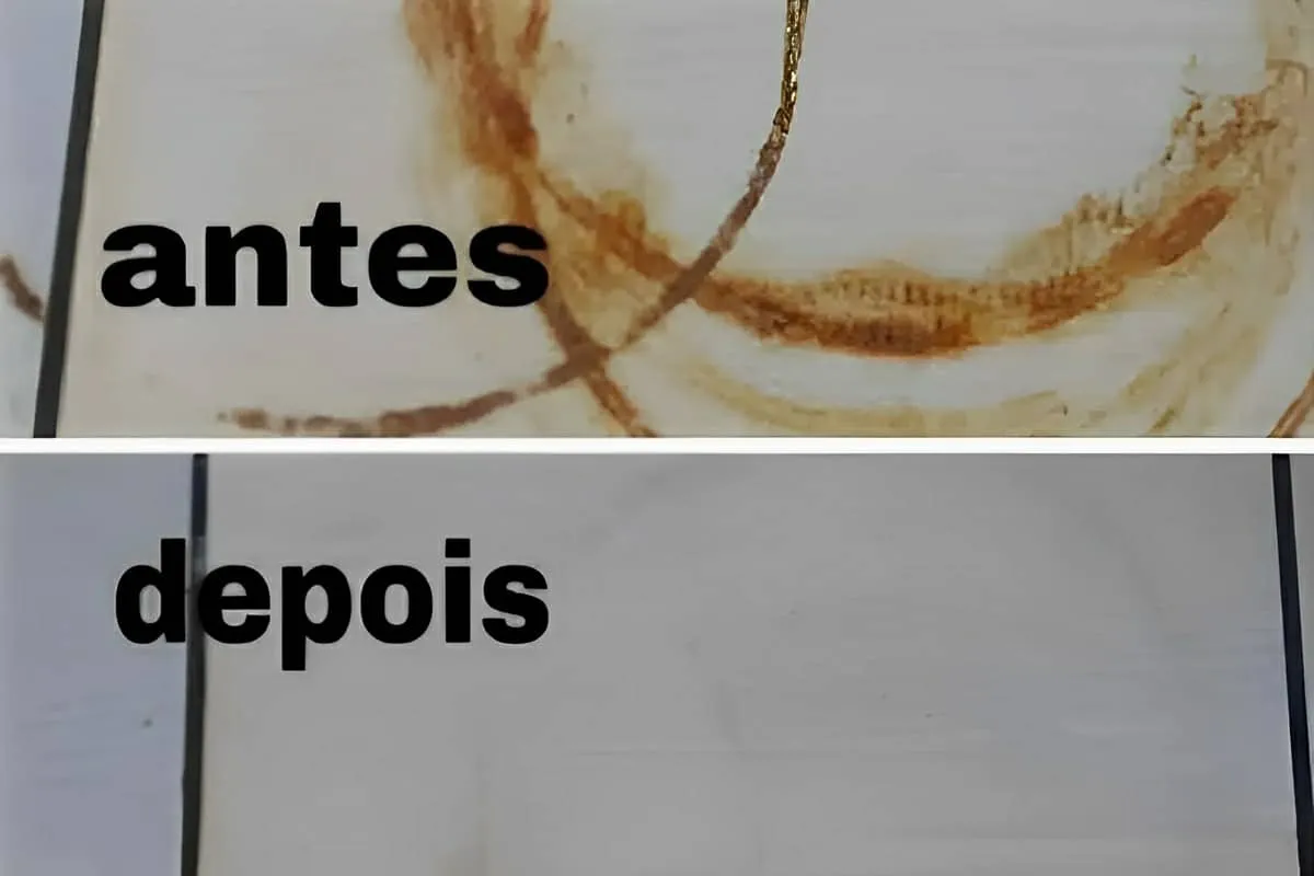 Como tirar ferrugem da cerâmica usando apenas vinagre de álc