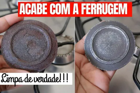 Como tirar ferrugem das bocas do fogão usando 2 ingredientes