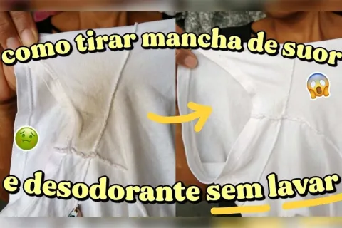Como tirar mancha de desodorante da roupa: não precisa deixa