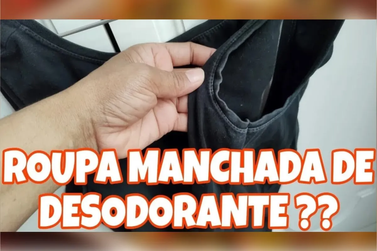 Como tirar mancha de desodorante da roupa sem desbotar o tec