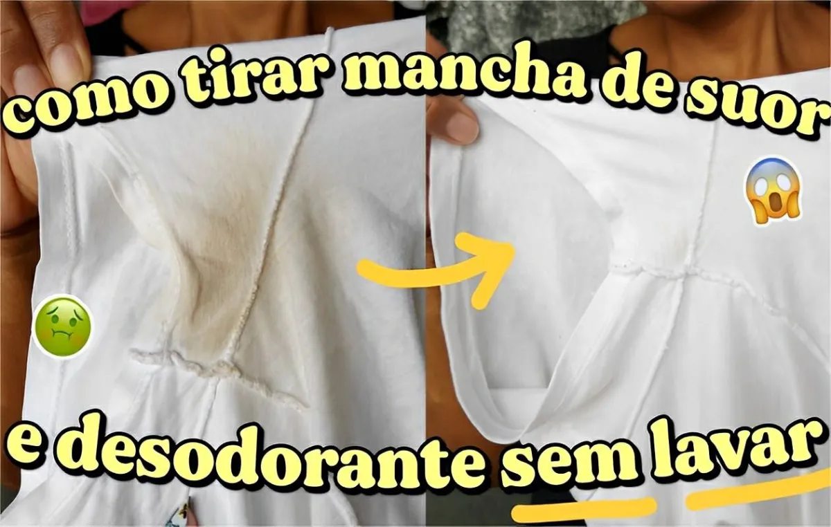 Como tirar manchas de desodorante e suor sem precisar lavar