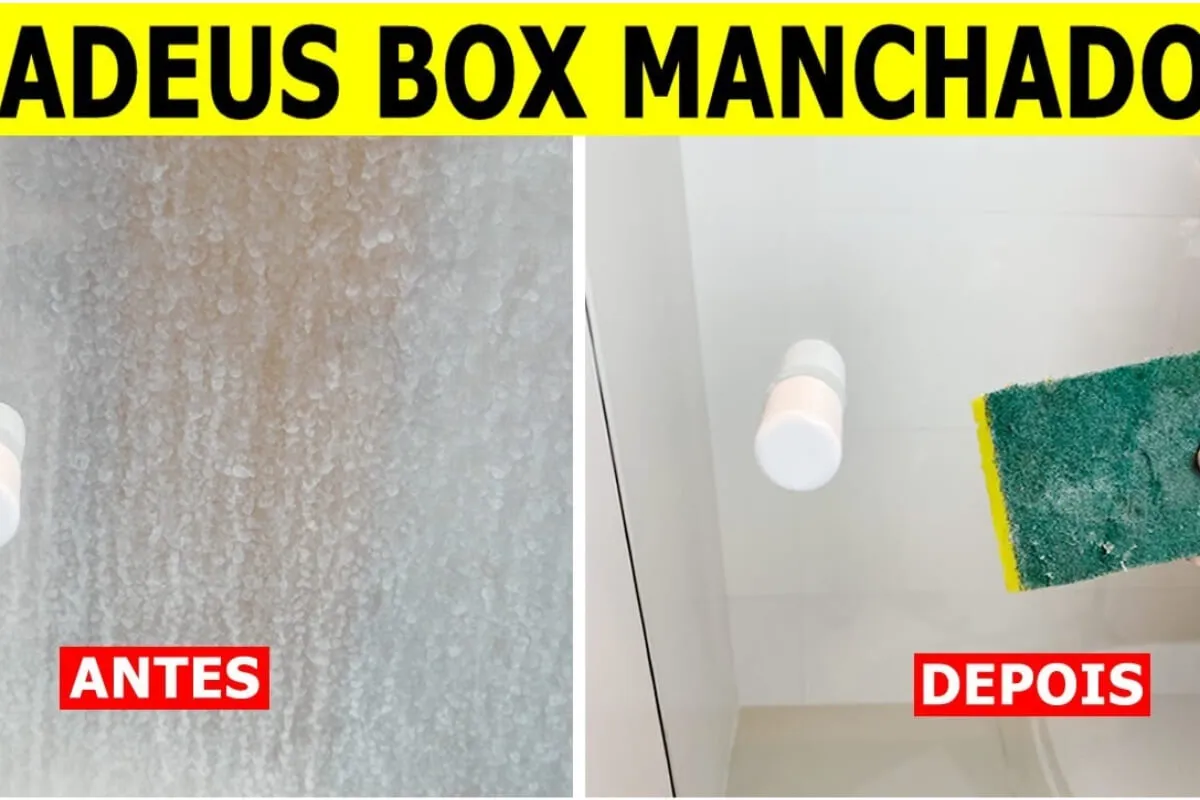 Como tirar manchas do box do banheiro com uma dica bem simpl