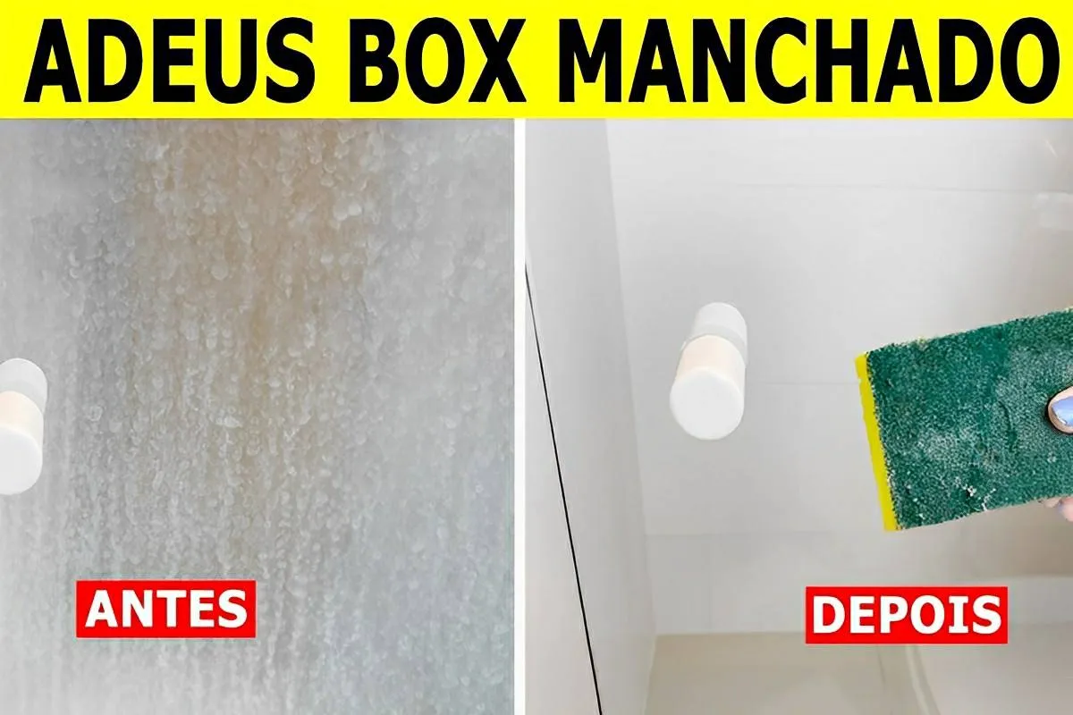 Como tirar manchas do box do banheiro com uma misturinha cas