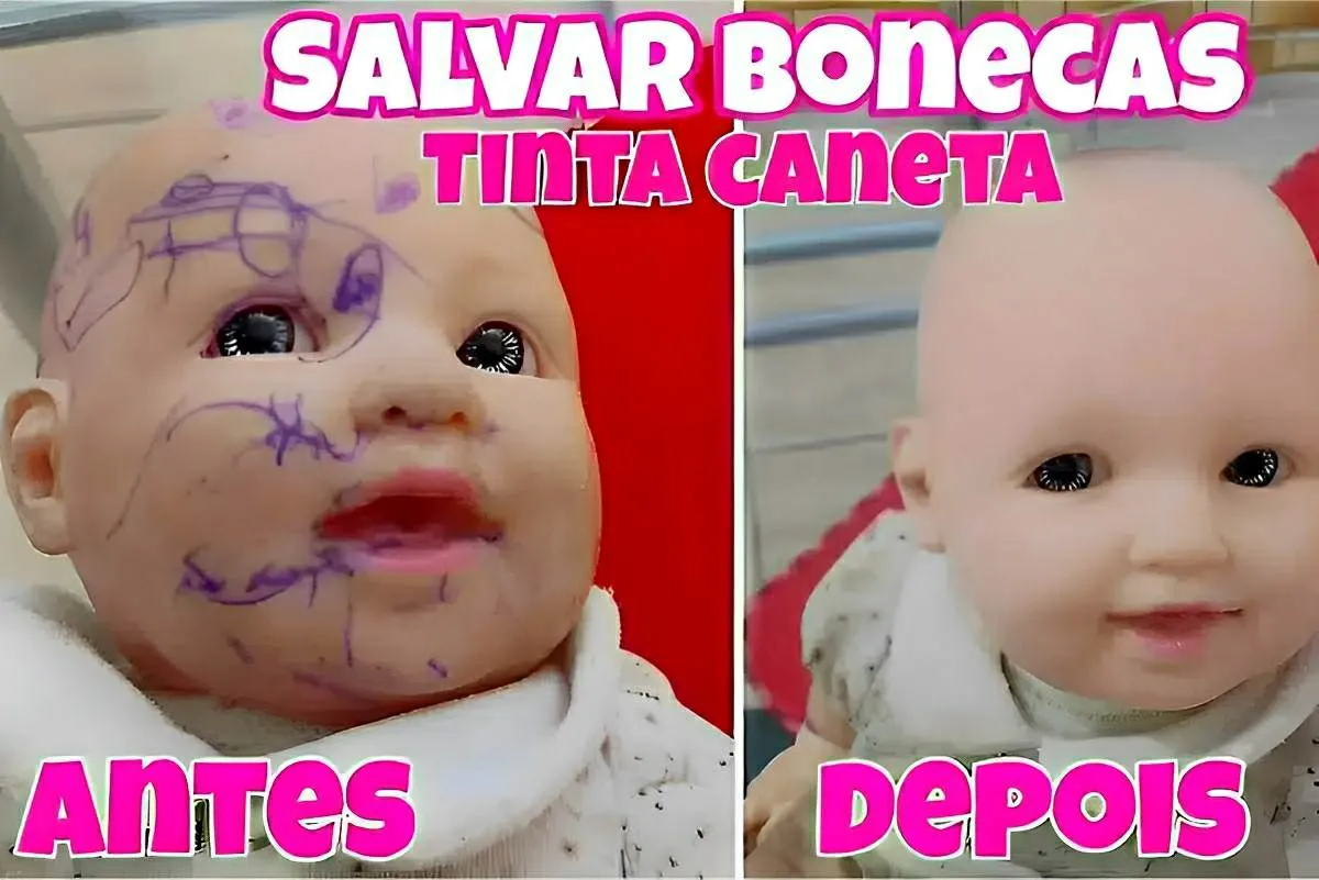 Como tirar rabiscos de boneca e deixá-la como nova usando ap