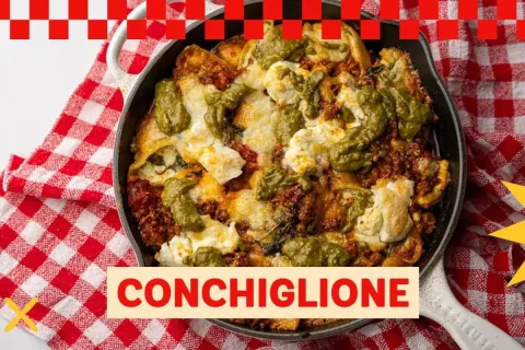 Conchiglione, uma massa recheada espetacular, ideal para ser