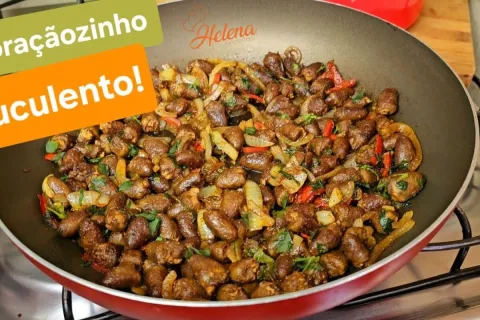 Coração de frango: quando preparo dessa forma não sobra nada
