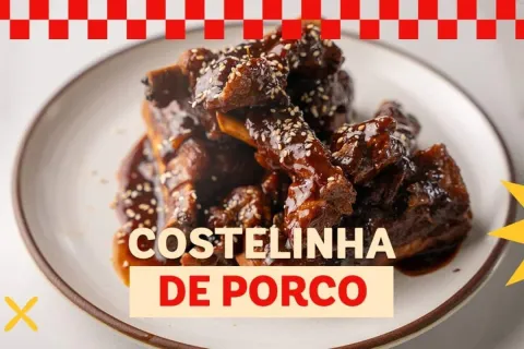 Costelinha de porco assada com sabor caseiro incrível para s