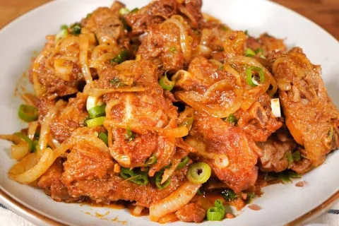 Costelinha de porco na panela de pressão melhor do que essa 