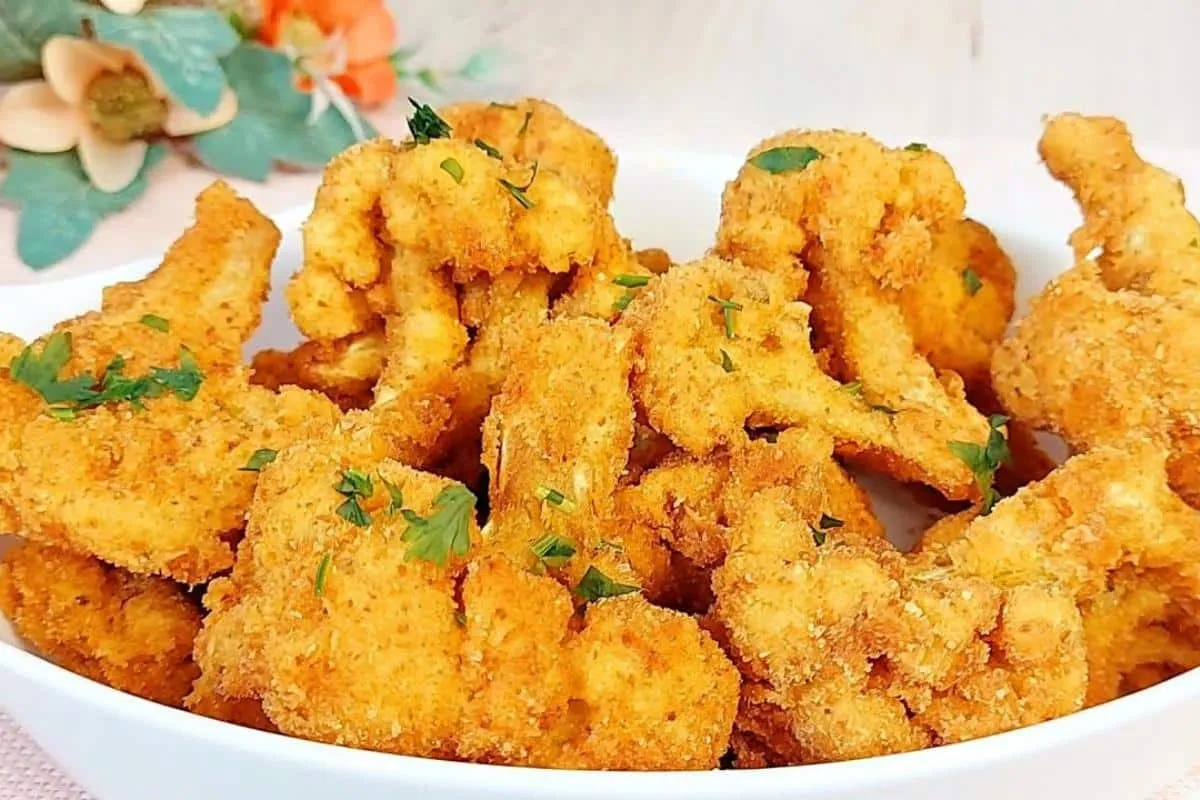 Couve-flor à milanesa: esse jeito que eu faço fica sequinho