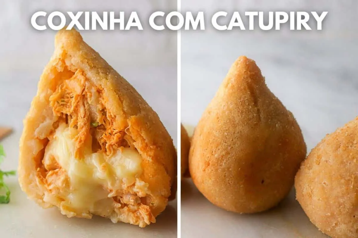Coxinha de frango com catupiry: essa massa fica uma beleza e