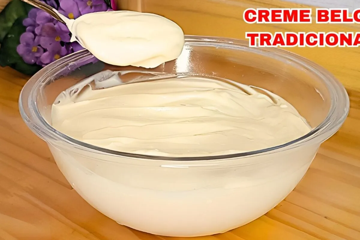 Creme belga tradicional super cremoso, ideal para você reche