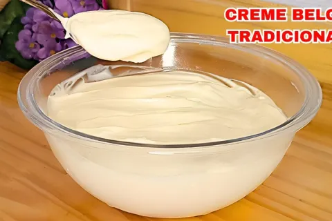 Creme belga tradicional super cremoso, ideal para você reche