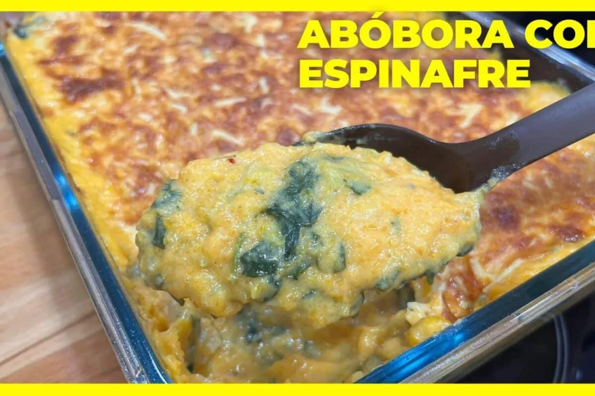 Creme de abóbora com espinafre nutritivo e delicioso para se