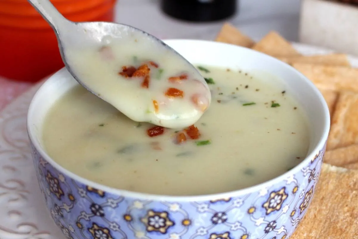 Creme de batata com bacon: super saboroso e ótimo para o jan