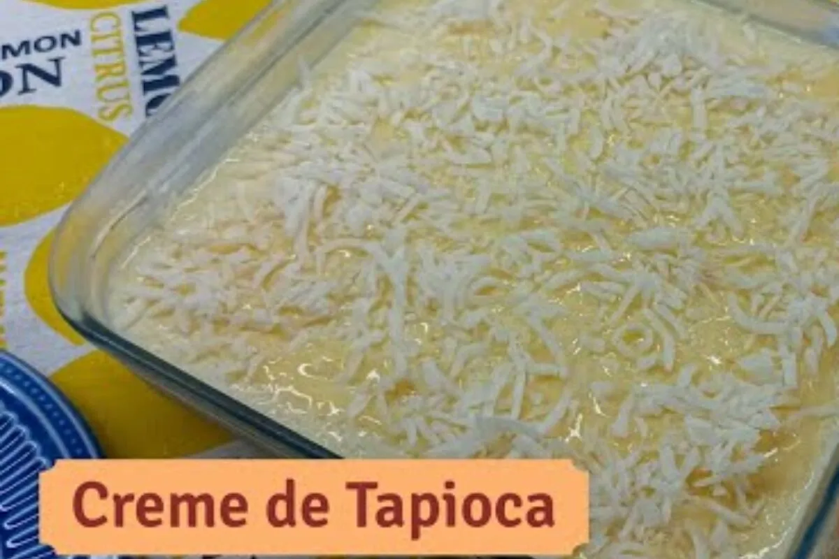 Creme de tapioca gelado com coco: sobremesa leve e com sabor