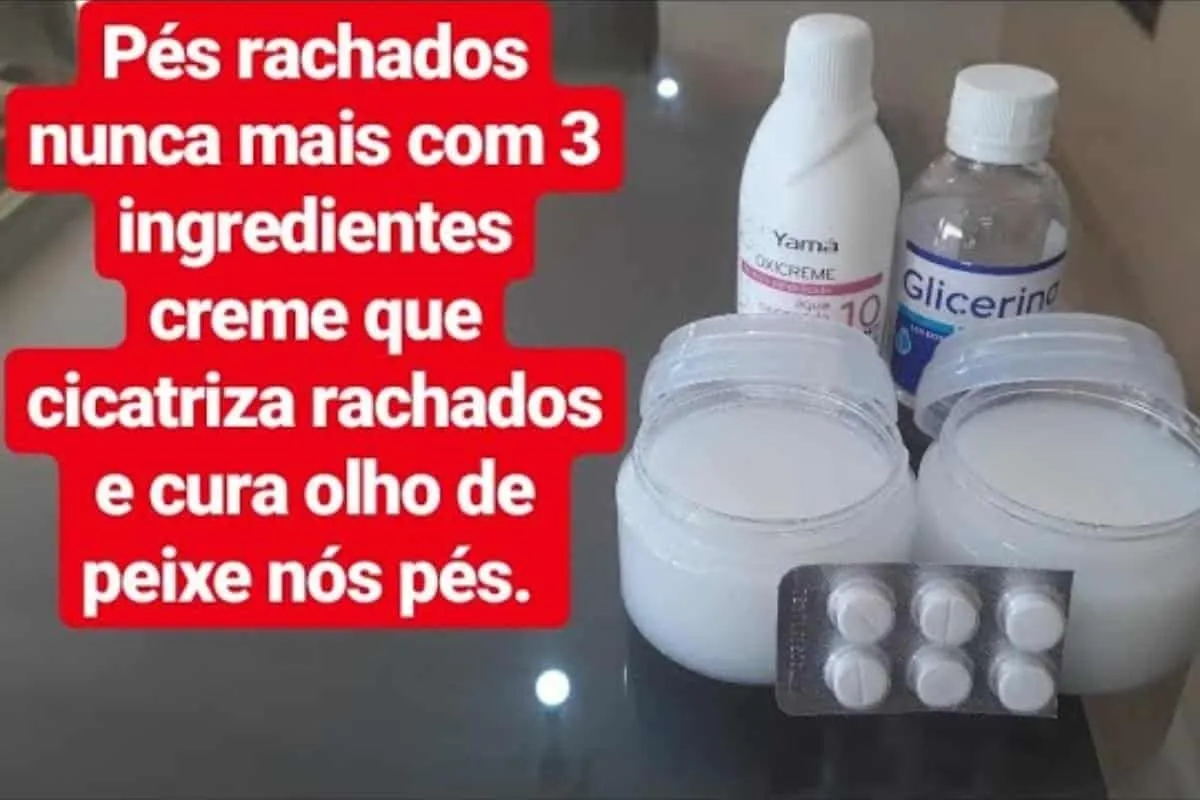 Creme para rachaduras dos pés que deixa lisinho parecendo pe