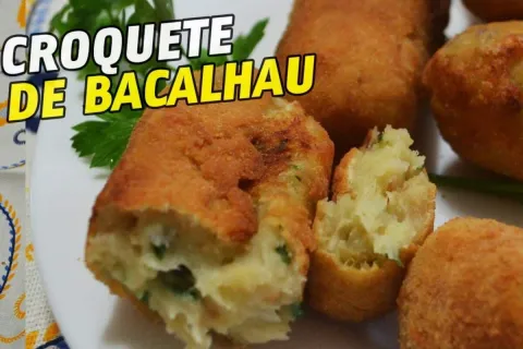 Croquete de bacalhau: receita prática para aproveitar o peix