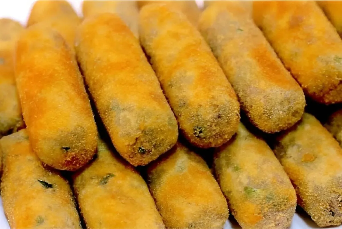Croquete de carne um salgado delicioso e muito prático de pr