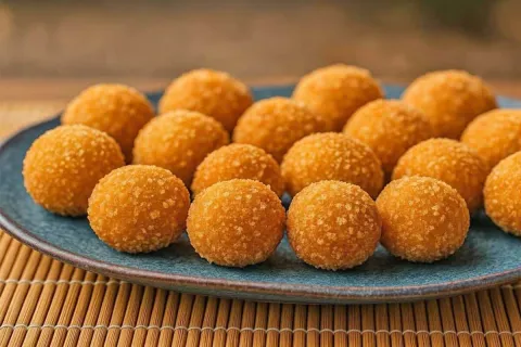 Croquete de frango recheado para quem ama sabor sem ter muit