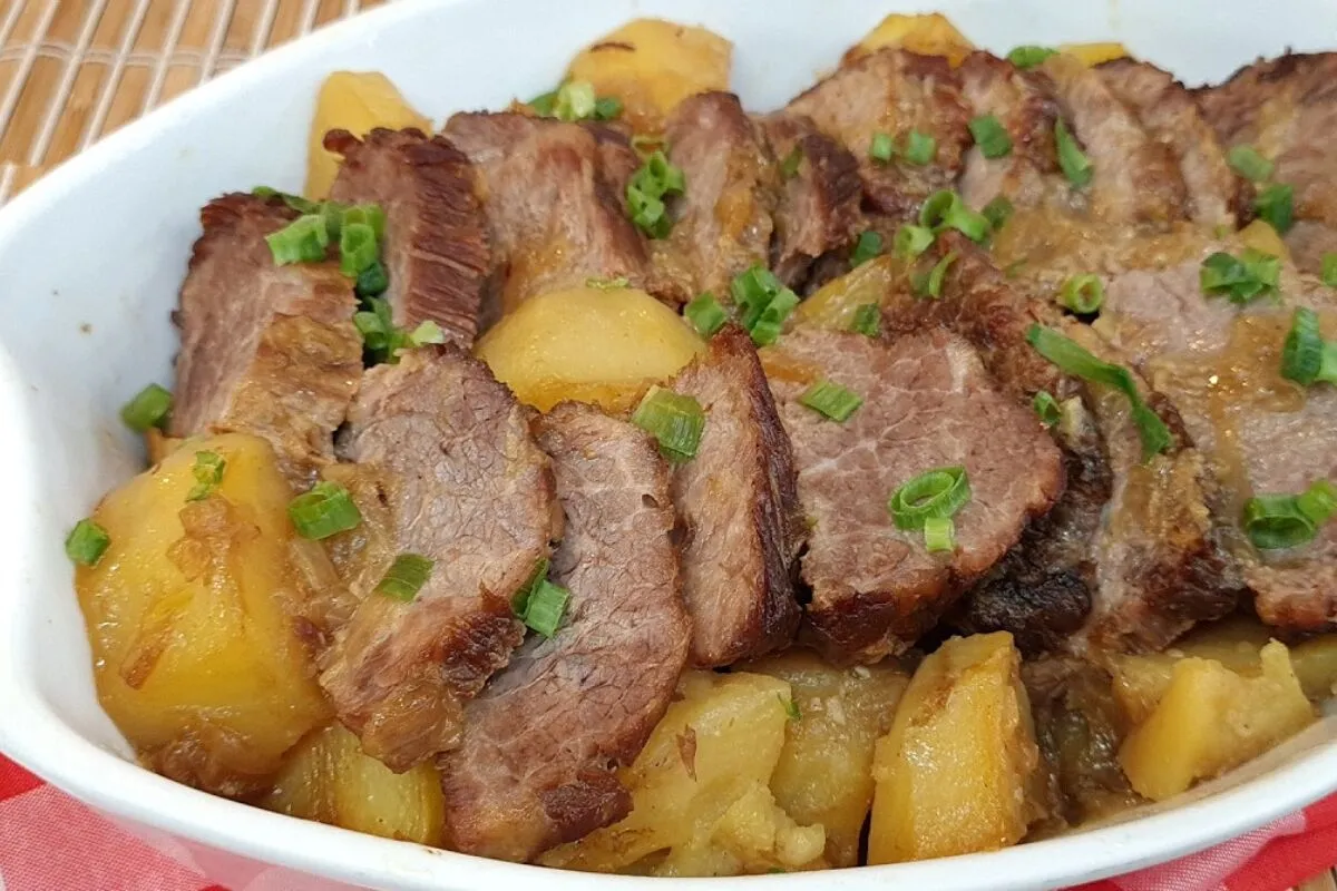 Cupim na panela de pressão que fica saboroso, desmanchando e