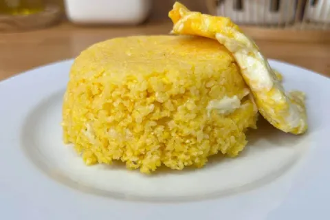 Cuscuz temperado e delicioso feito sem cuscuzeira para facil