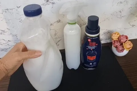 Descobri como fazer amaciante caseiro muito concentrado e pe