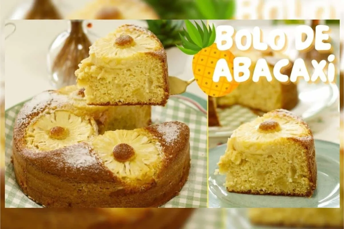 Descobri uma versão de bolo de abacaxi que você vai adorar e