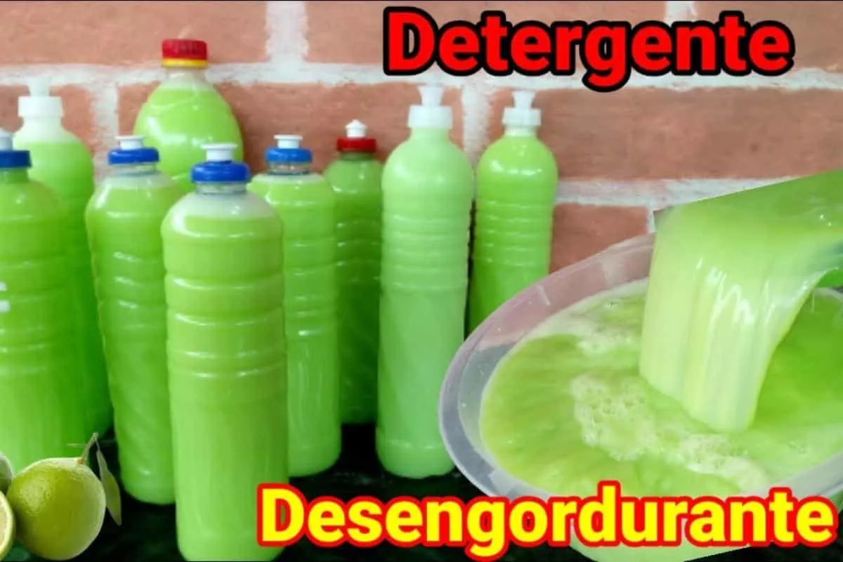 Detergente caseiro de limão além de ecológico rende bastante