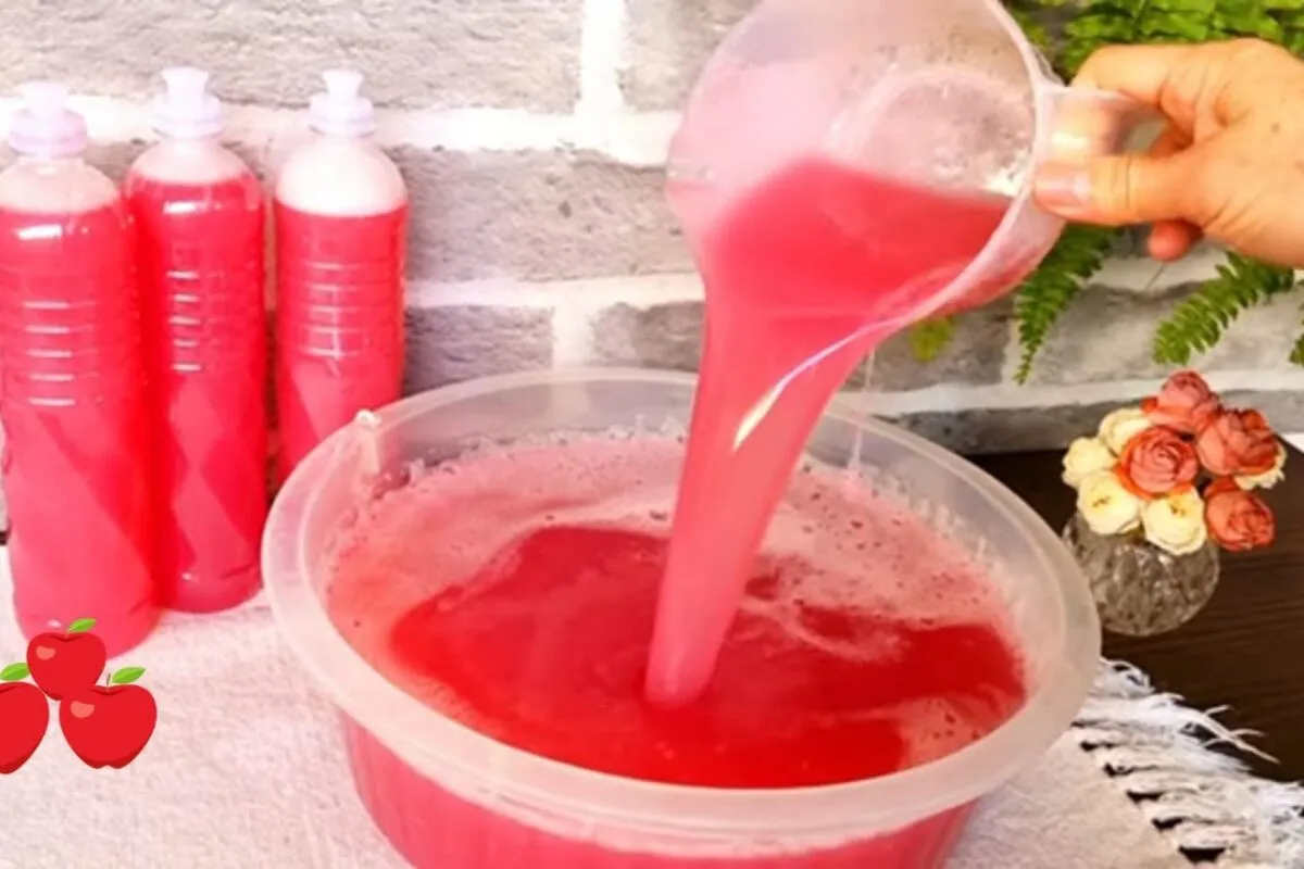 Detergente caseiro de maçã: fica super concentrado e rende u