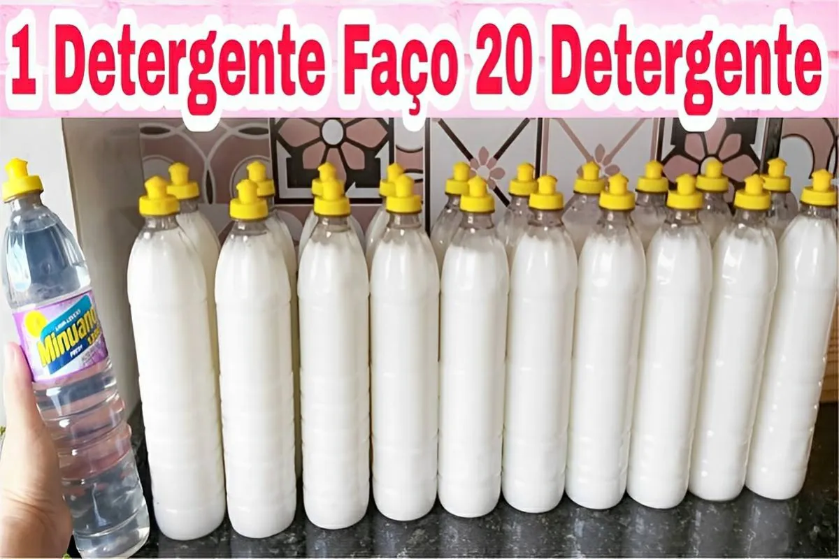 Detergente caseiro que limpa e desengordura sem esforço econ